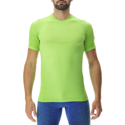 Laufshirt UYN Man Running Exceleration OW Shirt SH_SL Lime/Sulphur Spring