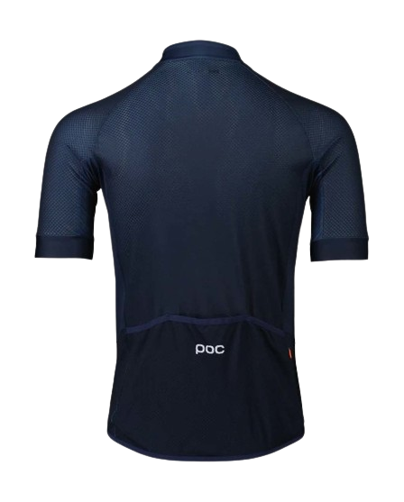 POC M's Essential Road Logo Jersey  Calcite Blue/Dark Calcite Blue - 2024