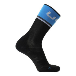 Radsocken UYN Man Cycling One Light Black/Cobalt Blue
