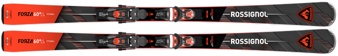 Skis Rossignol Forza 60' TI Konect + Spx 12 Konect GW B80 Black Hot Red - 2025/26