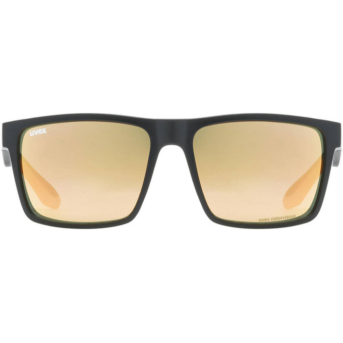 Sonnenbrille Uvex Lgl 50 CV Black Mat/Mirror Champagner - 2023