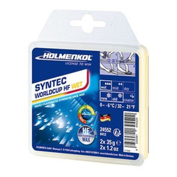 Ski wax HOLMENKOL Syntec Worldcup HF Wet 2x35g