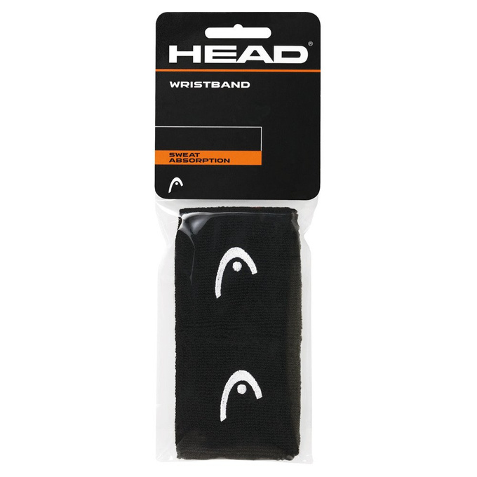 HEAD Wristband 2,5` Black