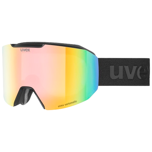 Goggles Uvex Evidnt ATTRACT Small V Black Matt/Mirror Rainbow + spare lens - 2025/26