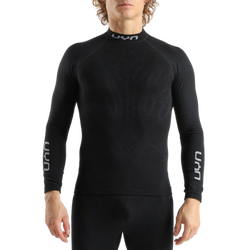 Thermal underwear UYN Man Elevatyon Biomorph UW Shirt Long SL Turtle New Neck Black - 2025/26