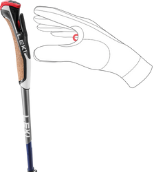 Stocke Nordic Walking LEKI Traveller Carbon
