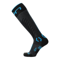 Skisocken UYN Man Ski One Merino Socks Anthracite/Turquoise - 2025/26