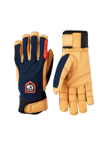 Handschuhe Hestra Ergo Grip Active Navy/Natural Brown - 2025/26