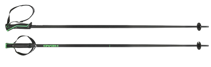 Ski poles HEAD Frontside Black/Green - 2025/26