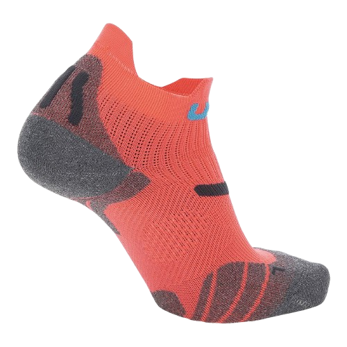 Outdoor Socken UYN Woman Run 2in Socks Coral Fluo/Anthracite