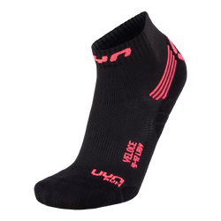 Laufsocken UYN Run Veloce Woman Black/Coral Fluo