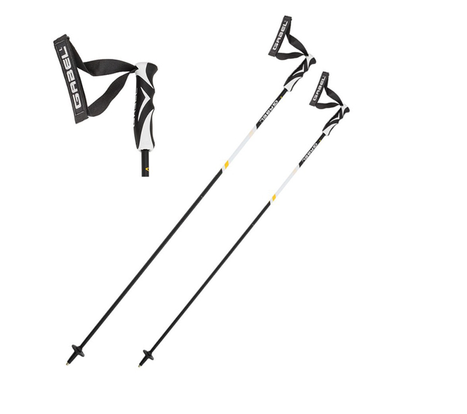 Poles Gabel Carbon Cross Black/White CC Matt - 2025/26