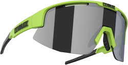Sonnenbrille BLIZ Matrix Lime Green/Smoke with silver mirror