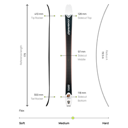 Ski Dynafit Tigard 97 Black/White - 2025/26