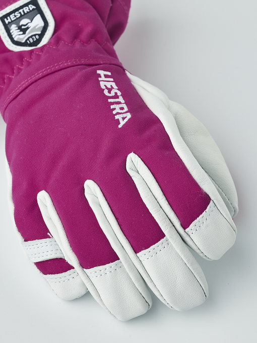 Gloves Hestra Army Leather Heli Ski Jr. Fuchsia - 2025/26