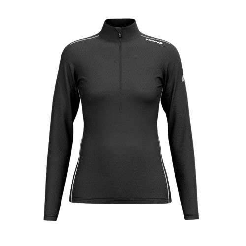 Bluse HEAD Race Midlayer Women Black - 2025/26