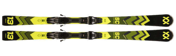 Skis Volkl Racetiger SC Black + vMotion 12 GW Black - 2024/25