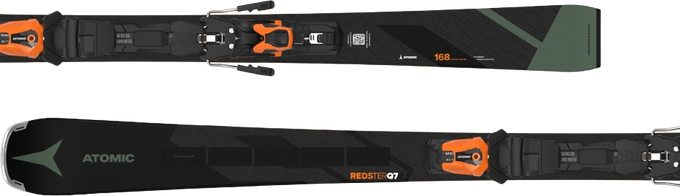 Ski Atomic Redster Q7 Revoshock C + MI 12 GW Black/Orange - 2024/25