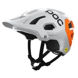 Bicycle helmet POC Tectal Race MIPS NFC Hydrogen White/Fluorescent Orange AVIP