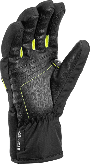 Handschuhe LEKI Griffin 3D Junior Black/Neon - 2023/24