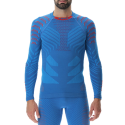 Thermounterwäsche UYN Man Resilyon Uw Shirt Lg Sl.turtle Neck Blue/Red - 2024/25