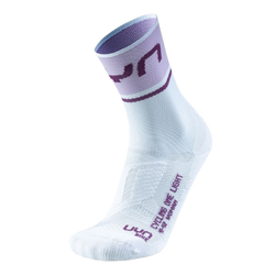 Outdoor Socken UYN Woman Cycling One Light Socks  White/Lilac